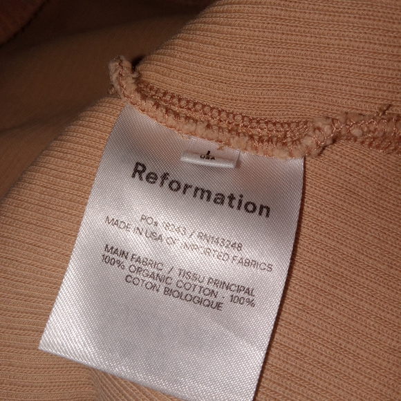 Reformation (2 PC) Cozy Lounge Wear Set - Large- Tan Ribbed - Picture 8 of 12